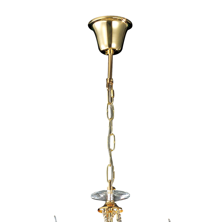 Diyas Torino IL30325 French Gold 5 Light Crystal Chandelier