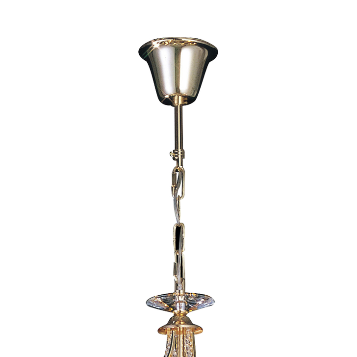 Diyas Torino IL30328 French Gold 8 Light Crystal Chandelier