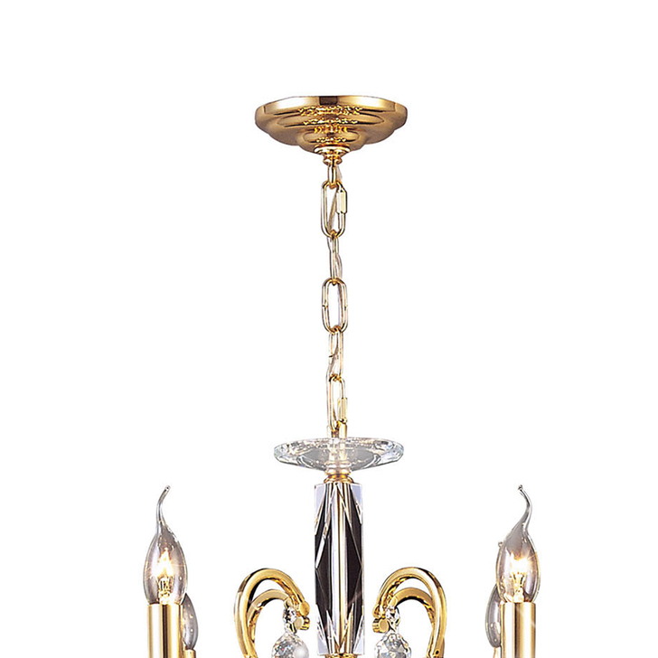 Diyas Zinta IL30228+4 French Gold 12 Light Crystal Chandelier