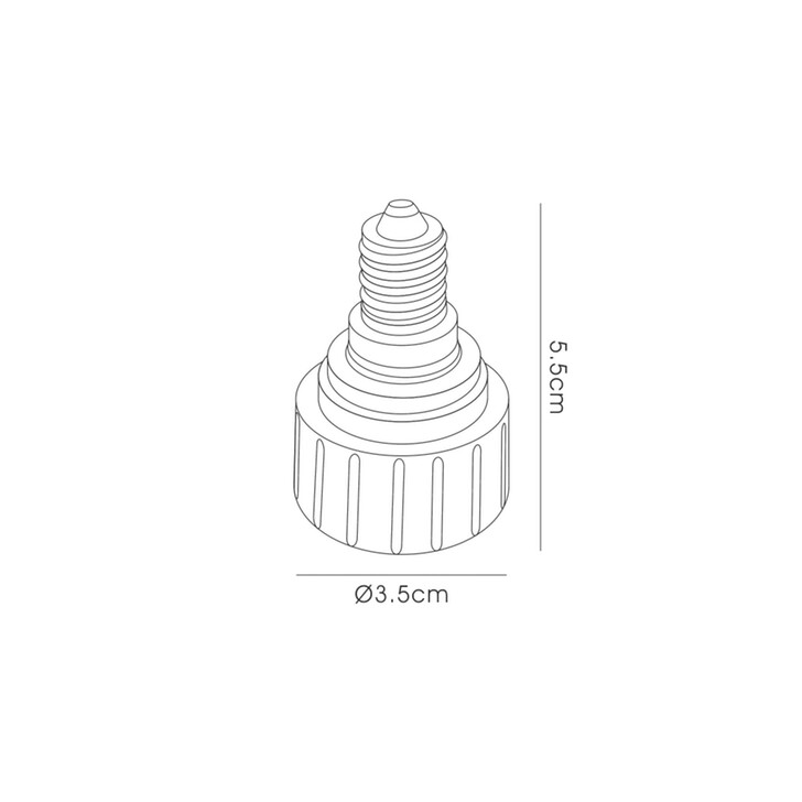 Elements E14 to GU10 Lamp Socket Converter White