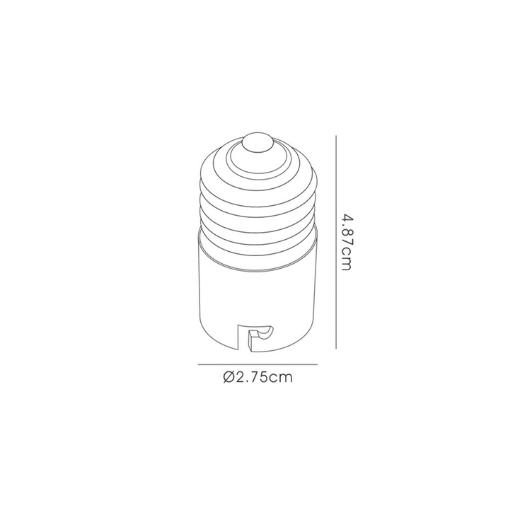 Elements E27 to B22 Lamp Socket Converter White