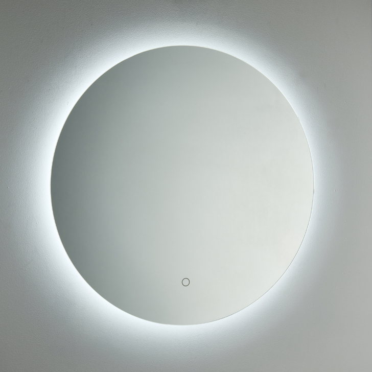 Espello CCT Round Backlit Bathroom Mirror Light With Touch Button & Demister