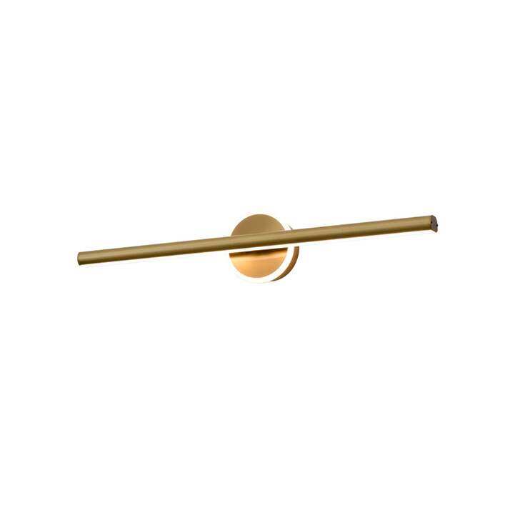 Franklite Allure Aged Brass Led Bathroom Wall Light With Illuminated Backplate - IP44