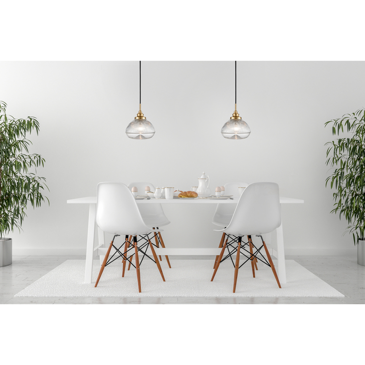 Franklite Precis White Textured Cement Pendant Light Complete With Copper Detailing