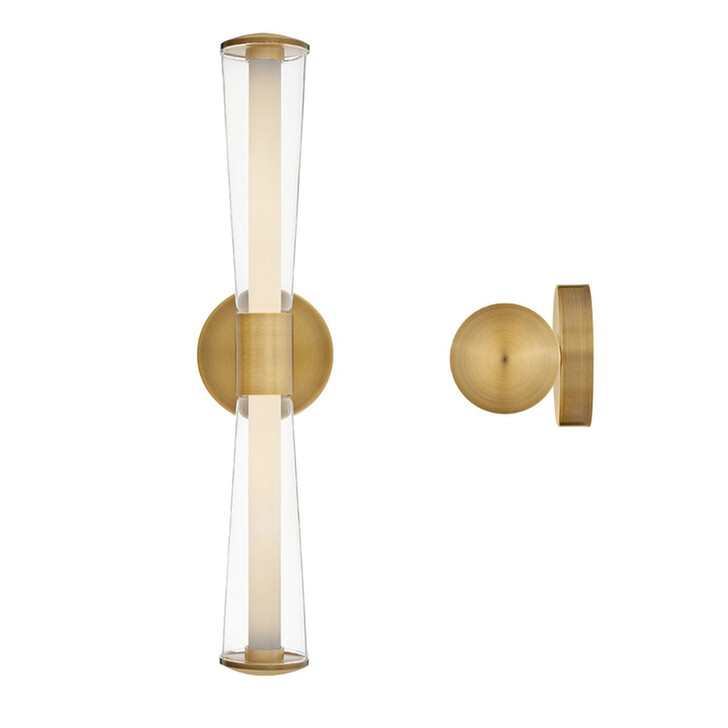 Hinkley Elin Lacquered Brass Dimmable Bathroom Led Wall Light - IP44 - 3000K