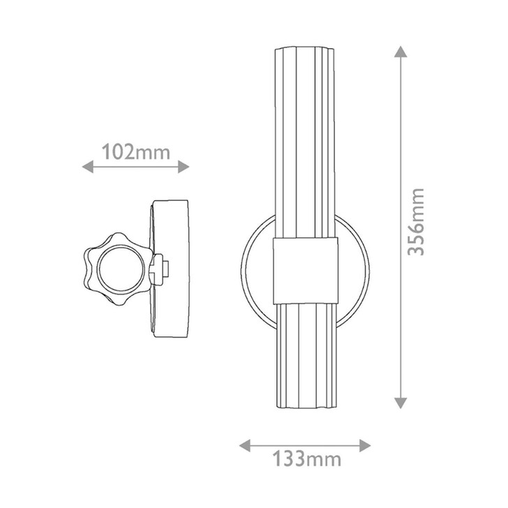 Hinkley Georgette Lacquered Brass 1 Light Led Dimmable Bathroom Wall Light - IP44 - 3000K