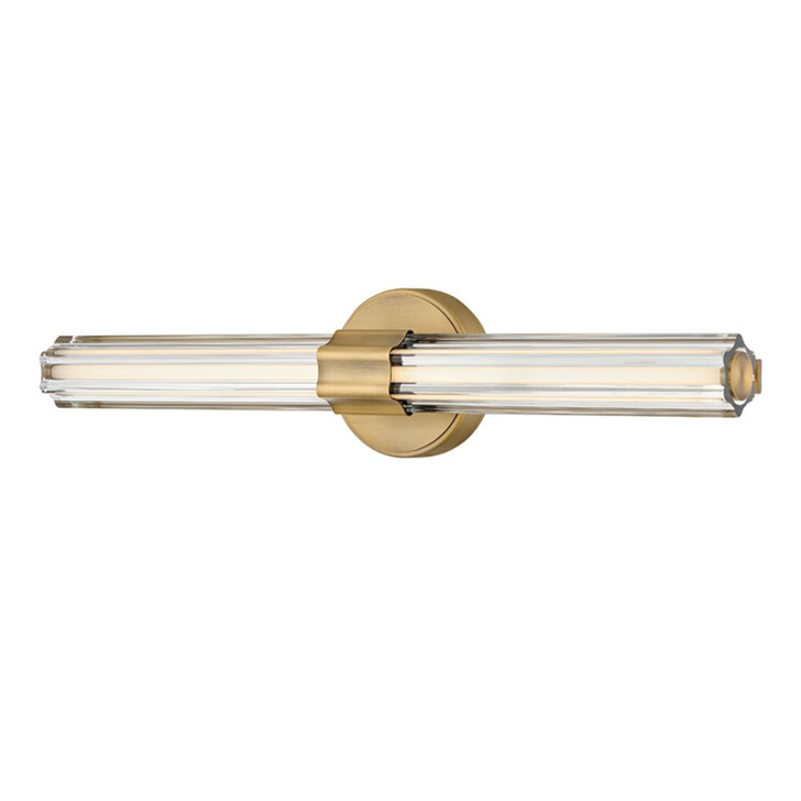 Hinkley Georgette Lacquered Brass 2 Light Led Dimmable Bathroom Wall Light - IP44 - 3000K