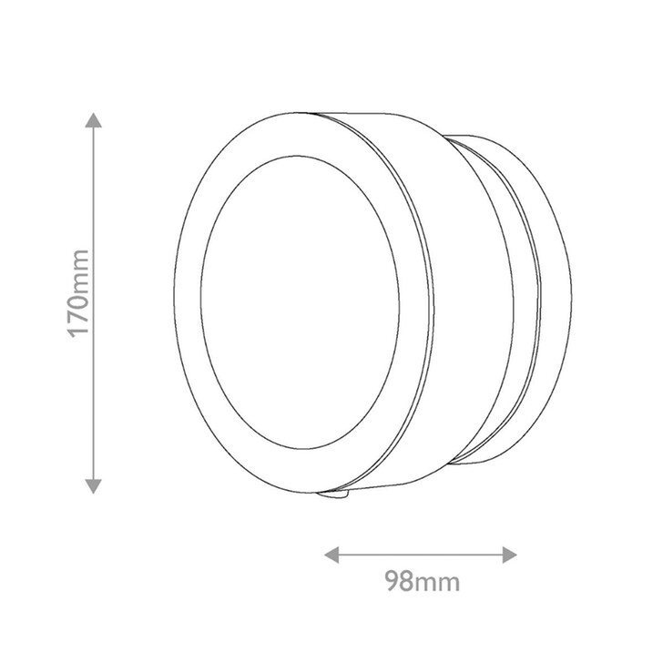 Hinkley Mercer Small Heritage Brass Finish Round Wall Light