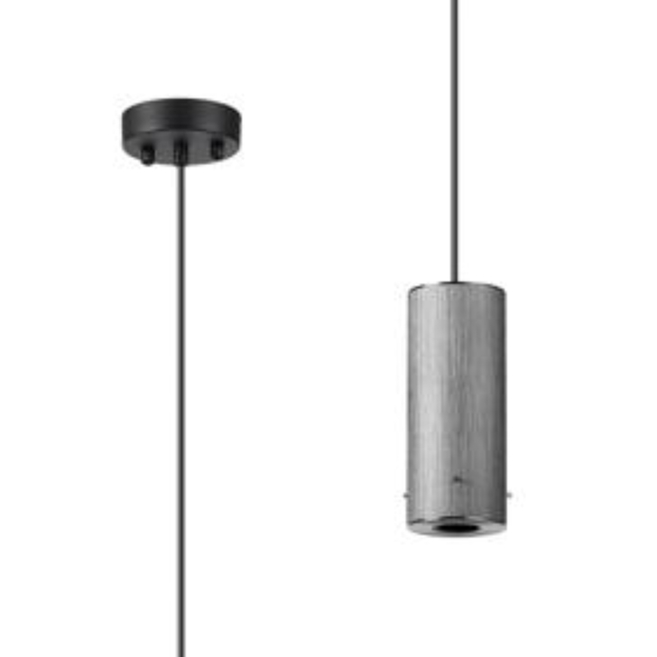 Idolite Adele 10cm Pendant (FRAME ONLY), 1 x E27, Gun Metal/Satin Black