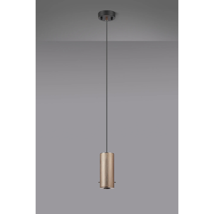 Idolite Adele 10cm Pendant (FRAME ONLY), 1 x E27, Titanium Gold/Satin Black