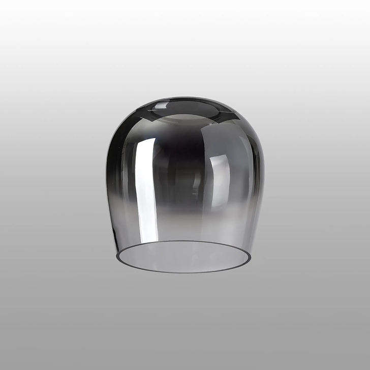 Idolite Adele 19cm Wine Glass Shade (A) 82mm Top Hole, Smoke Fade