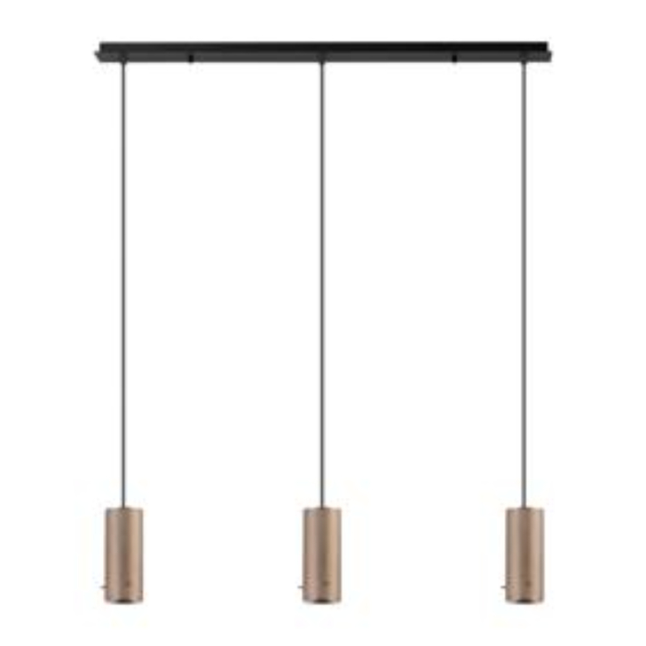 Idolite Adele 1m Linear Pendant (FRAME ONLY), 3 x E27, Titanium Gold/Satin Black