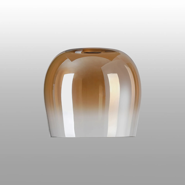 Idolite Adele 23.5cm Wine Glass Shade (B) 42mm Top Hole, Amber Fade