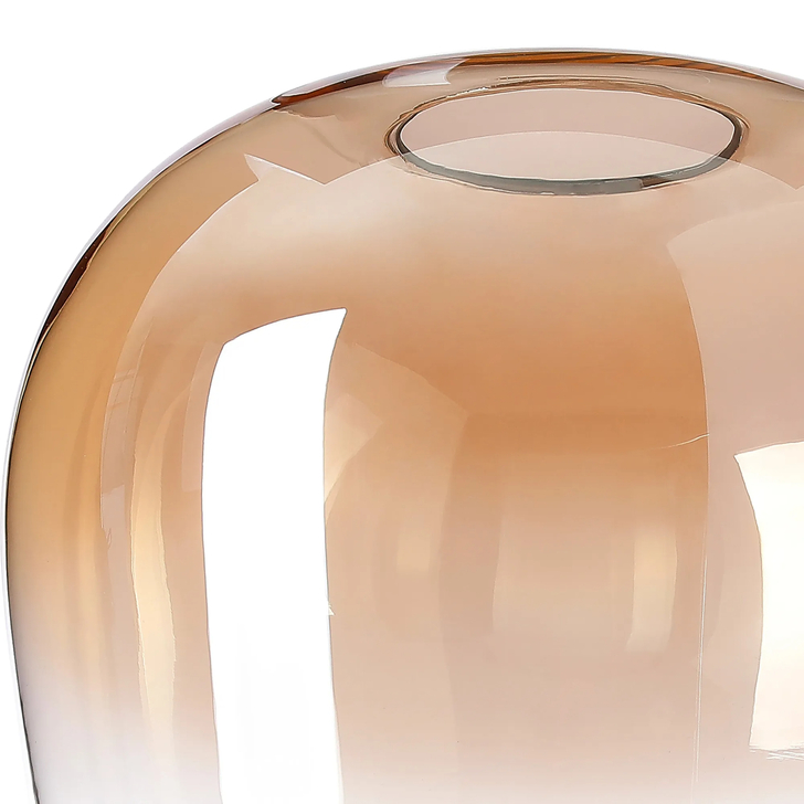 Idolite Adele 27.5cm Wine Glass Shade (A) 82mm Top Hole, Amber Fade