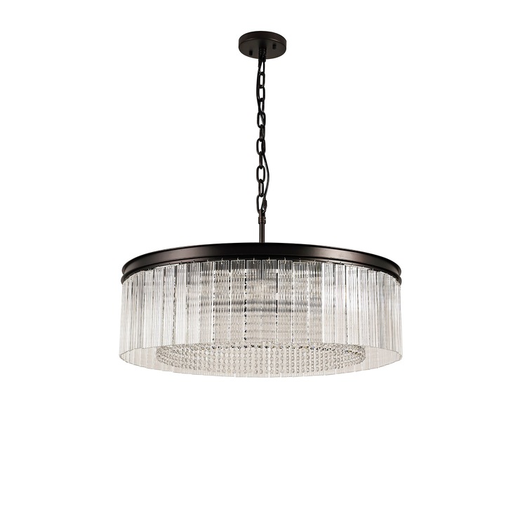 Idolite Alaska Brown Oxide Finish 10 Light Pendant