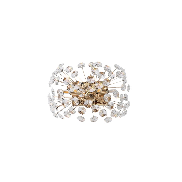 Idolite Alborz French Gold 4 Light Crystal Wall Light