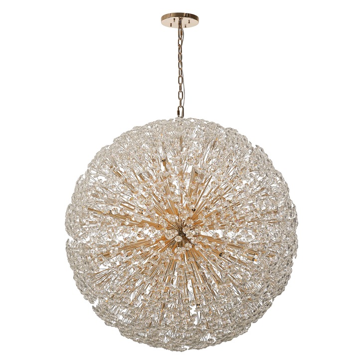 Idolite Alborz French Gold 84 Light Crystal Sphere Pendant