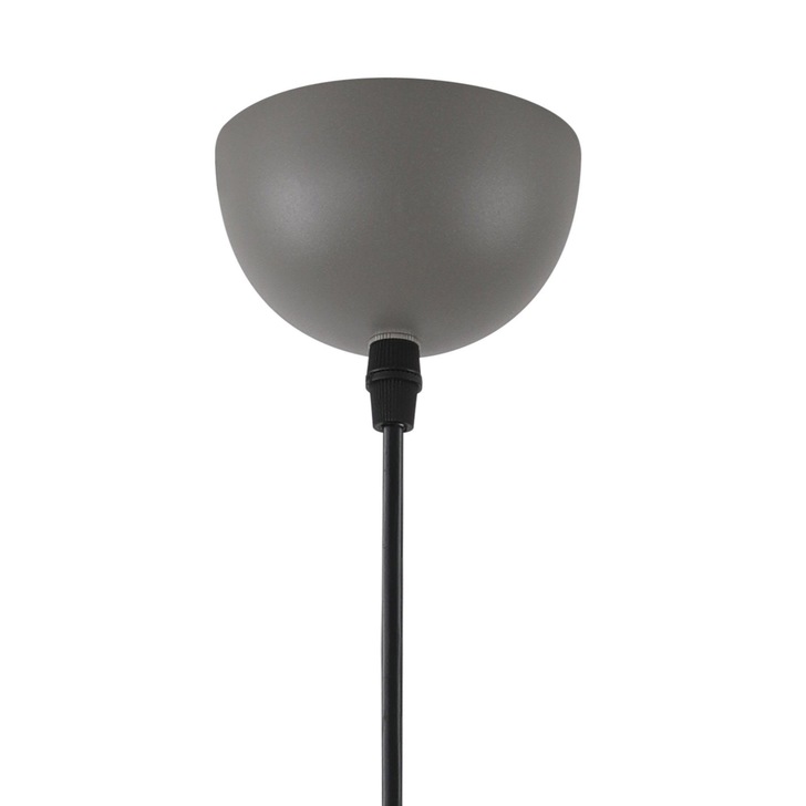 Idolite Alperton Sand Grey/Satin Nickel/White Single Pendant