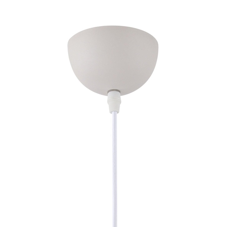 Idolite Alperton Sand White/Satin Nickel/White Single Pendant