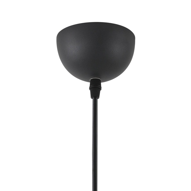 Idolite Alperton Satin Black/Satin Nickel/White Single Pendant