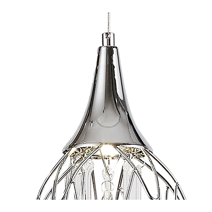 Idolite Alps Polished Chrome Finish Single Pendant