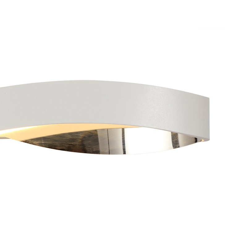 Idolite Altar White/Polished Chrome Led Wall Light - 3000K