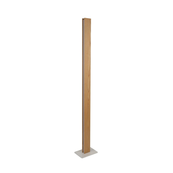 Idolite Angel Medium Oak/Sand White/Frosted Led Floor Lamp - 3000K