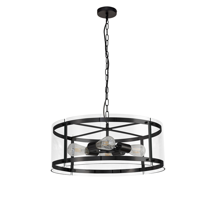 Idolite Annapurna Matt Black Finish 4 Light Pendant