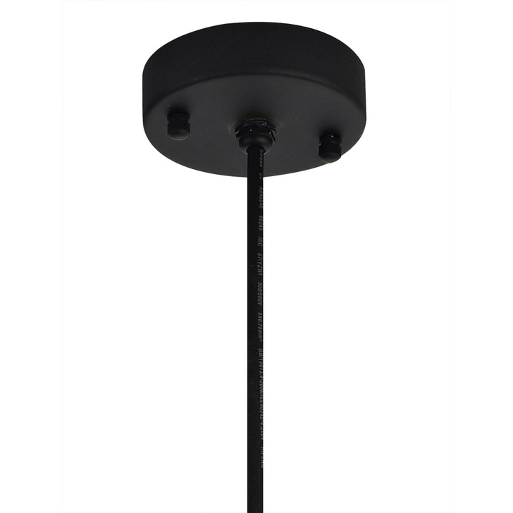 Idolite Ararat Matt Black/Brushed Bronze Industrial Exterior Single Pendant - IP65