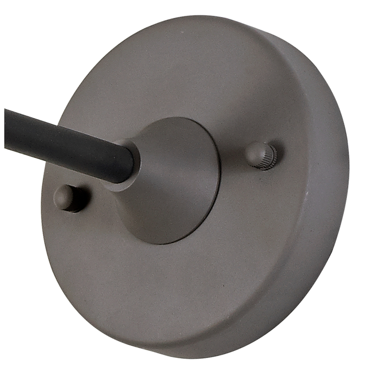 Idolite Ararat Matt Black/Grey Large Industrial Wall Light