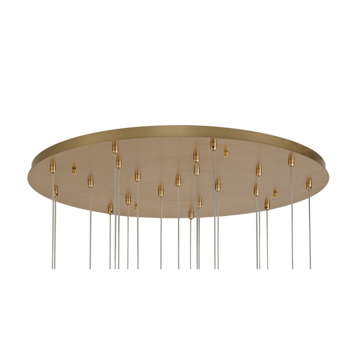 Idolite Aspiring Painted Brushed Gold Finish 21 Light LED Pendant - 3000K