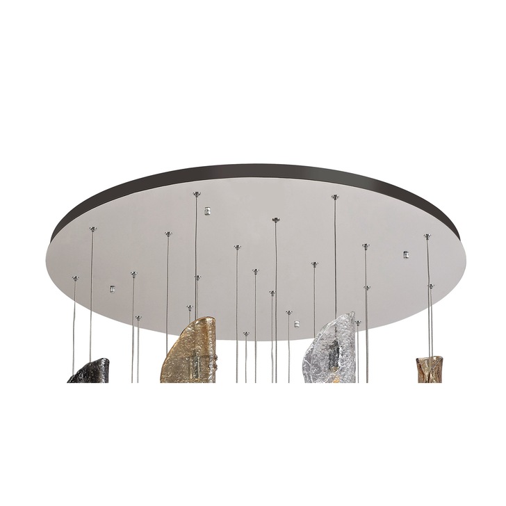 Idolite Bangeta Polished Chrome Finish 21 Light Pendant