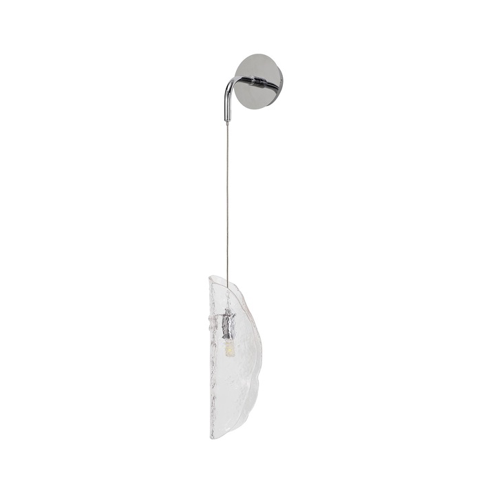 Idolite Bangeta Polished Chrome Single Wall Light Complete With Clear Glass