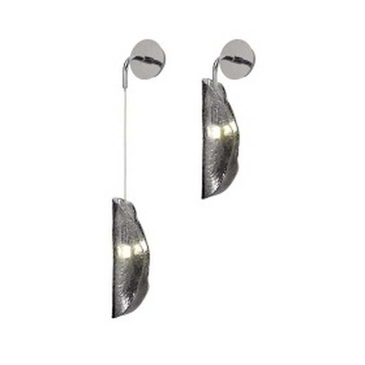 Idolite Bangeta Polished Chrome Single Wall Light Complete With Smoked Glass