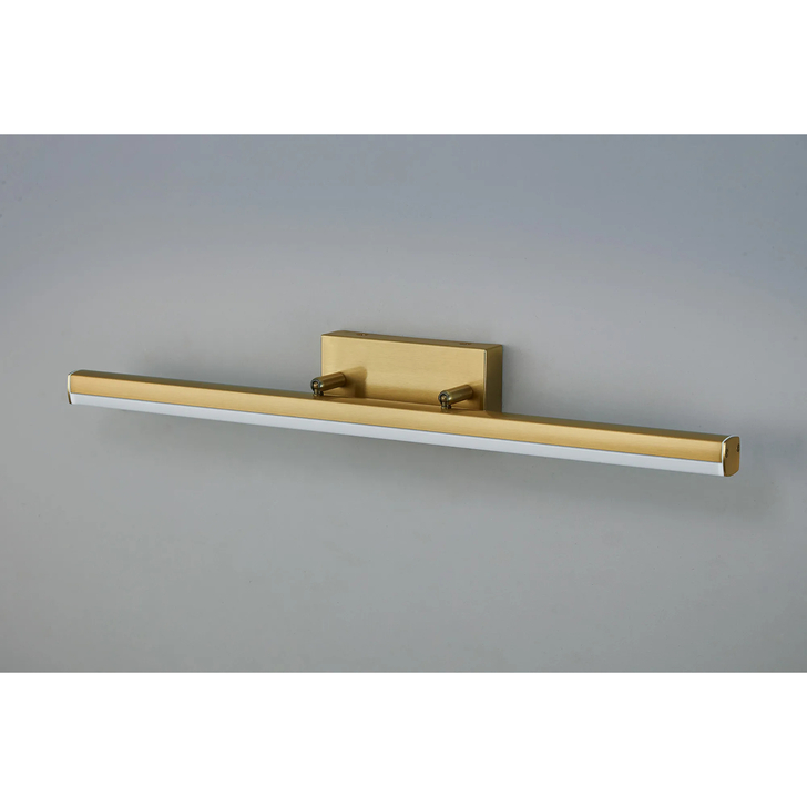 Idolite Barking Large Brass Adjustable Bathroom Wall Light Over Mirror - 3000K LED, IP44