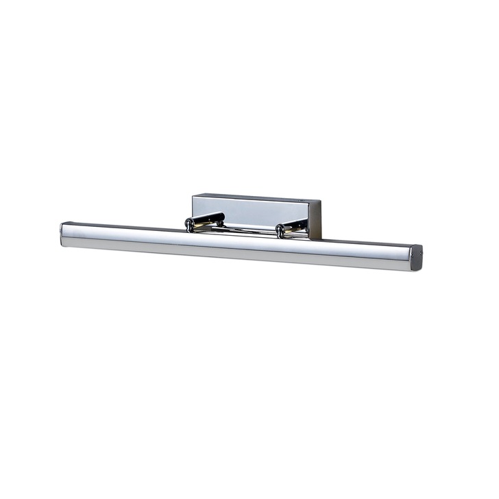 Idolite Barking Large Polished Chrome/Opal White Adjustable Led Wall Light - 4000K