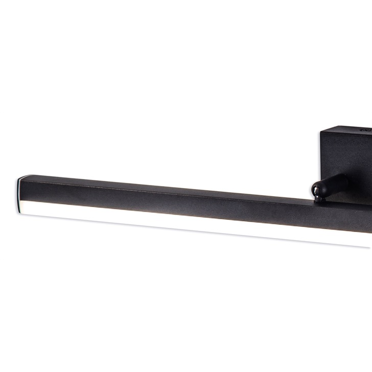 Idolite Barking Large Sand Black LED Adjustable Bathroom Wall Light - IP44, 4000K