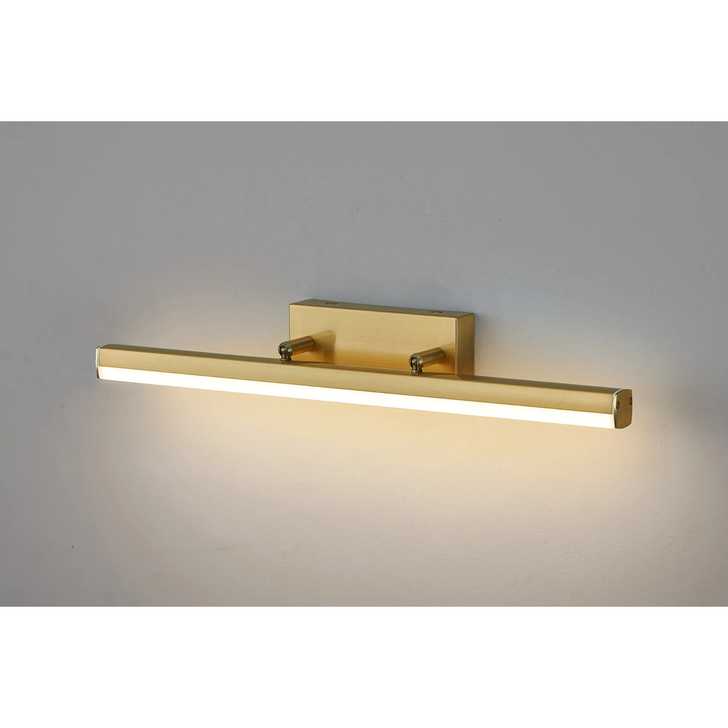 Idolite Barking Medium Brass Adjustable Bathroom Wall Light Over Mirror - 3000K LED, IP44