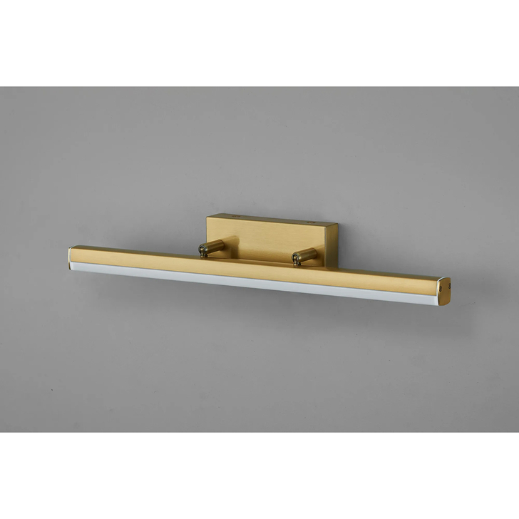 Idolite Barking Medium Brass Adjustable Bathroom Wall Light Over Mirror - 3000K LED, IP44