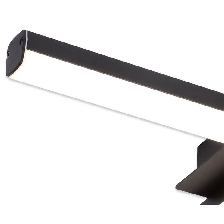 Idolite Barking Sand Black 4 Light LED Bathroom Ceiling Light - IP44, 4000K