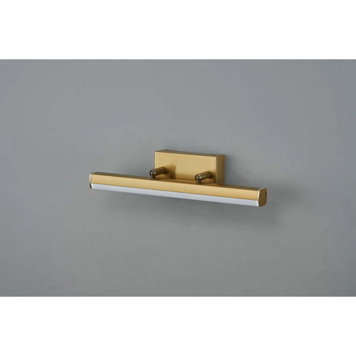 Idolite Barking Small Brass Adjustable Bathroom Wall Light Over Mirror - 3000K LED, IP44