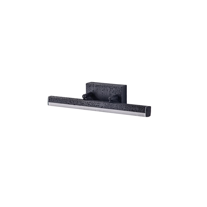 Idolite Barking Small Sand Black LED Adjustable Bathroom Wall Light - IP44, 4000K