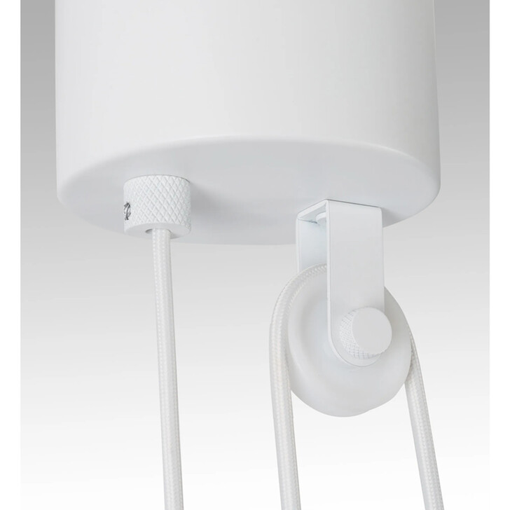 Idolite Beardsmore Pulley Rise & Fall Pendant Gloss Cream