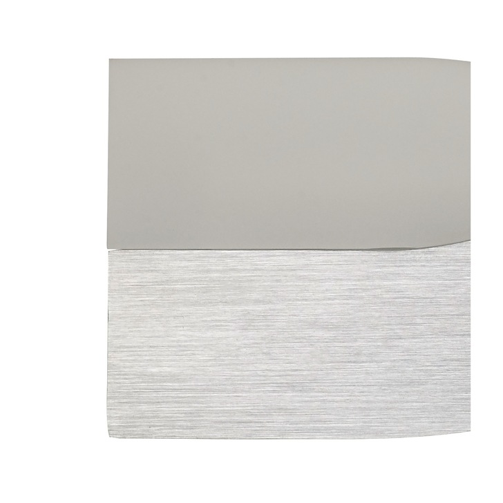 Idolite Beckton Brushed Aluminium/Frosted White Led Wall Light - 3000K