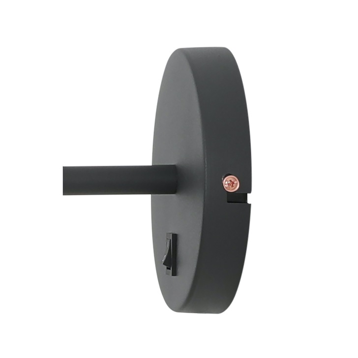 Idolite Blackwall Black/Copper Adjustable Wall Light