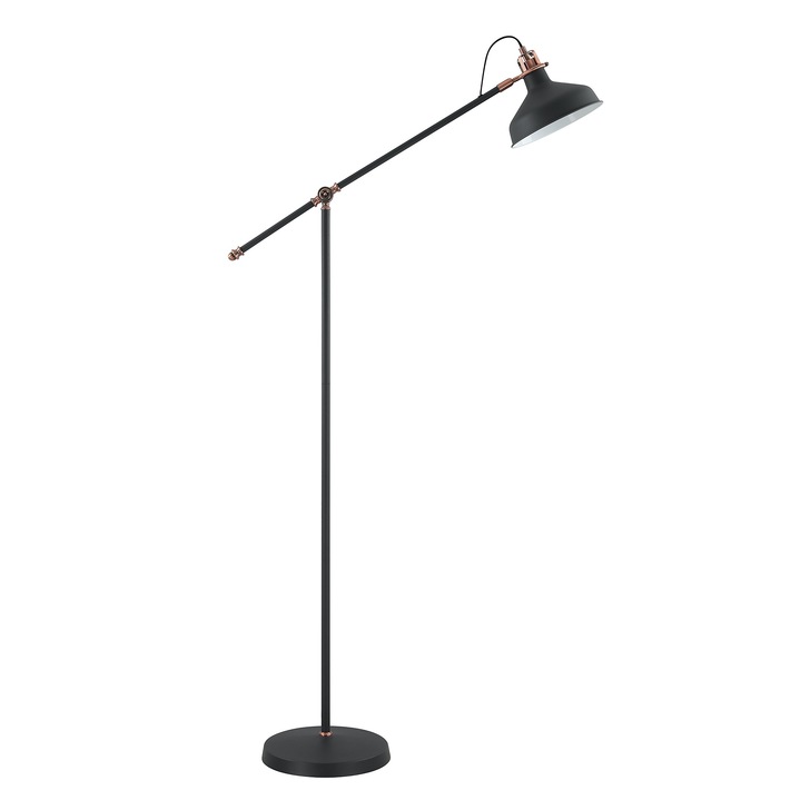 Idolite Blackwall Black/Copper Floor Lamp