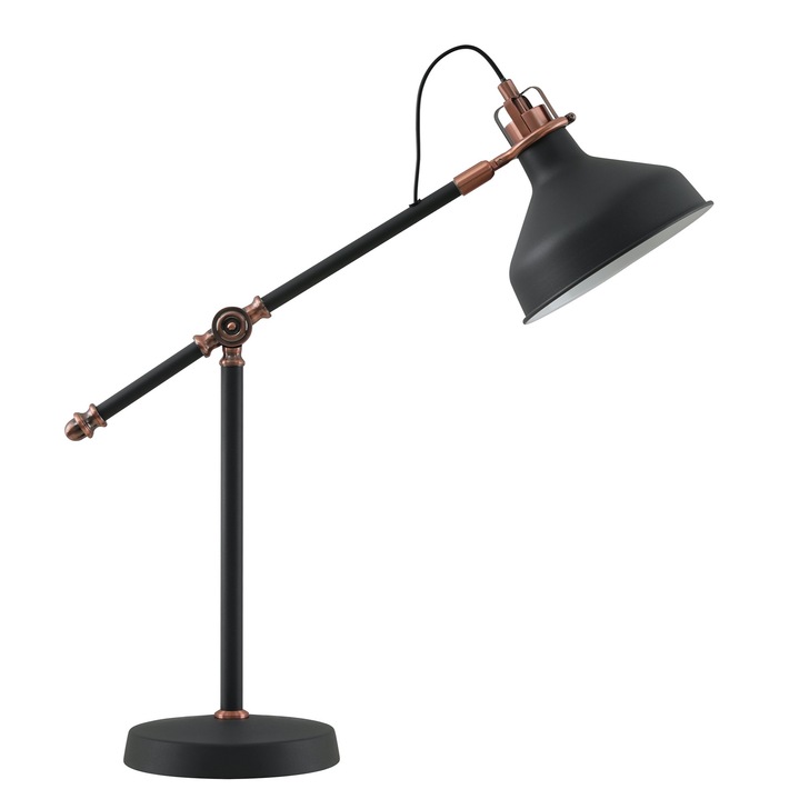 Idolite Blackwall Black/Copper Table Lamp