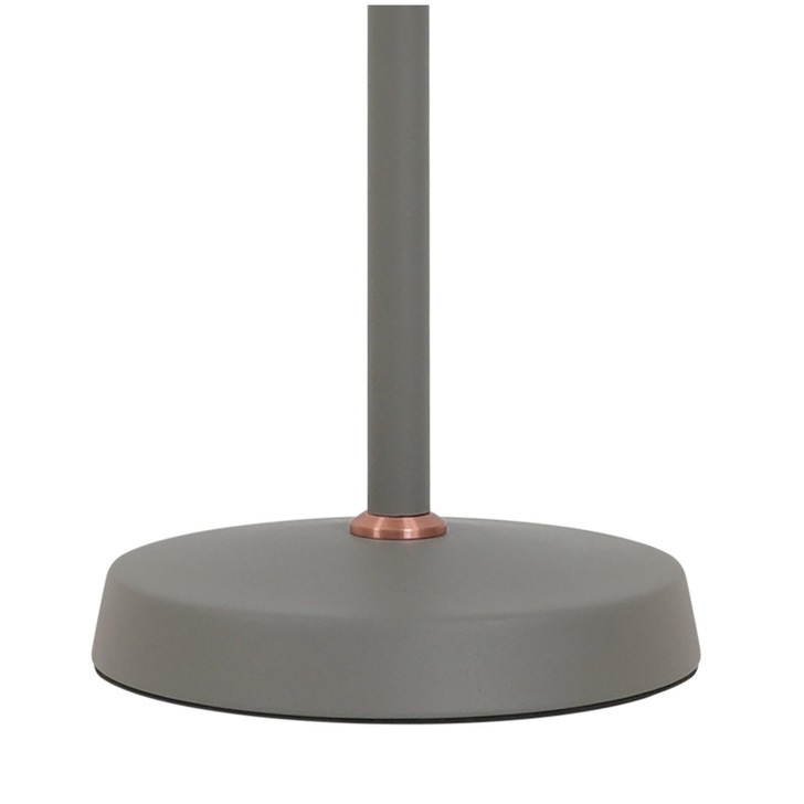 Idolite Blackwall Sand Grey/Copper Adjustable Table Lamp