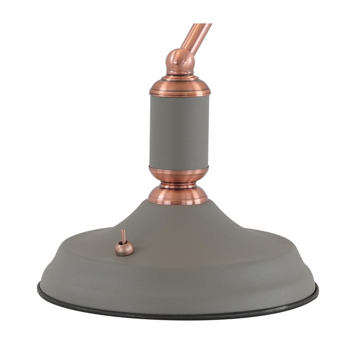 Idolite Blackwall Sand Grey/Copper Bankers Lamp