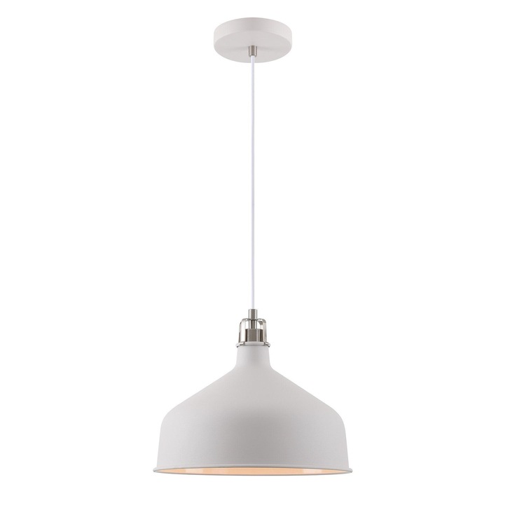 Idolite Blackwall Sand White/Satin Nickel Large Single Pendant